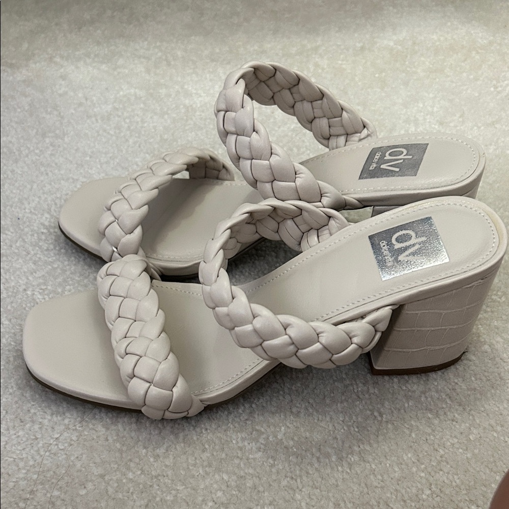 DV by Dolce Vita Women's Braided Tan Heels